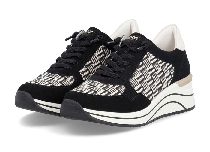 Remonte, sportliche Damen-Sneaker, Weite H, mit herausnehmbarem Fussbett 